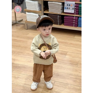 Baby Girl Lion Knit Sweater