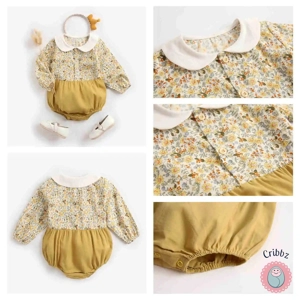 Cute Baby Girls Long Sleeve Bodysuit