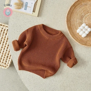 Knitted Long Sleeve Baby Sweater