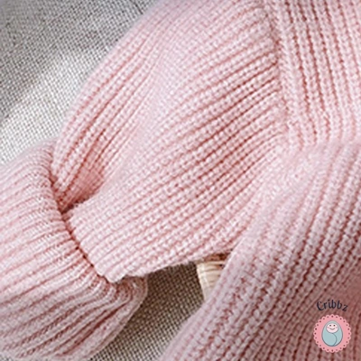 Soft Wool Knitted Sweater for Baby Girls title=