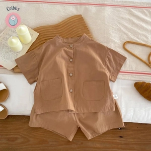 Casual Boys Short Sleeve Clothing Set