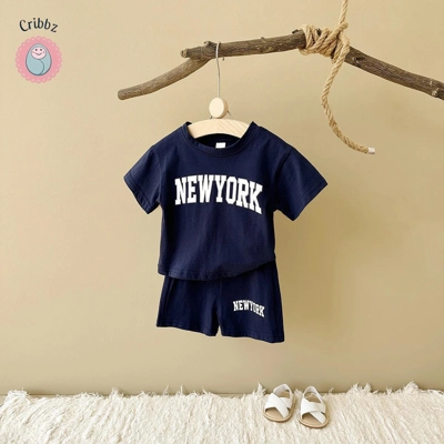 Baby Boy & Girl Summer Outfit Set title=