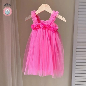 Summer Floral Tutu Dress for Girls