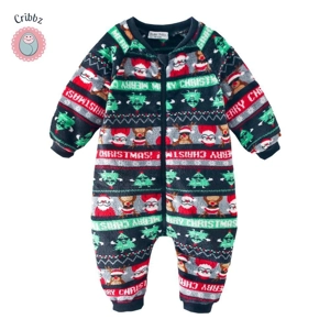 Cute Fleece Winter Baby Romper Jumpsuit