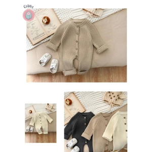 Cozy Knit Infant Jumpsuit Winter Romper