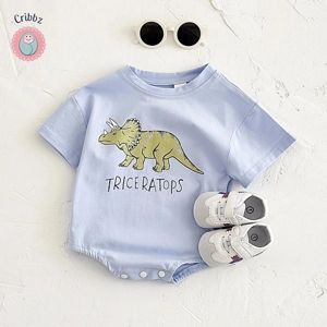 Dinosaur Print Baby Romper for Infants
