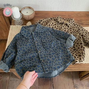 Autumn Boys Long Sleeve Leopard Shirt