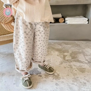 Floral Kids Trousers for Autumn Wear