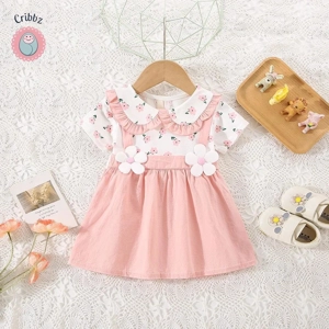 Summer Baby Girl Cotton Flower Dress