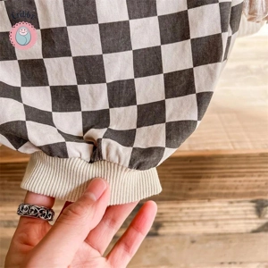 Cotton Plaid Harem Pants for Kids