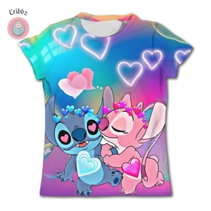 3-4Y Girls Disney Stitch T Shirt