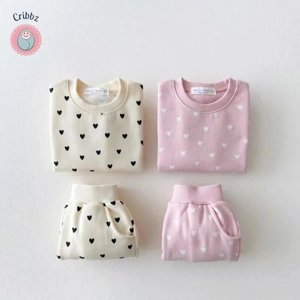 Full Heart Baby Hoodie Set