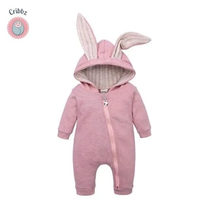 Bunny Hoodie Rompers for Newborns
