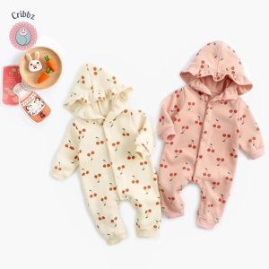Winter Hooded Romper for Infants