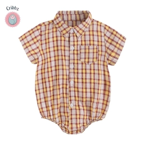 Cotton Baby Boy Short Sleeve Bodysuits