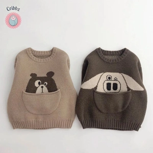 Korean Style Cartoon Knitwear for Kids
