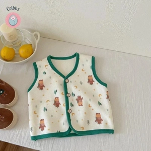 Cute Cartoon Fleece Toddler Winter Vest