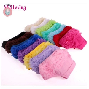 Baby Girls Cotton Ruffled Bloomers