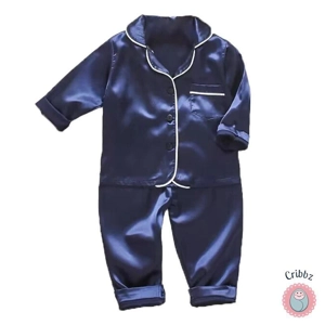 Korean Silk Satin Childrens Pajama Set