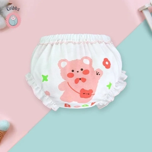 Soft Cotton Bow Underpants for Kids