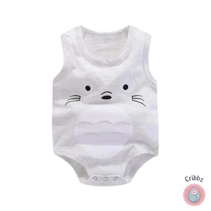 Summer Cotton Cartoon Bodysuit for Babies