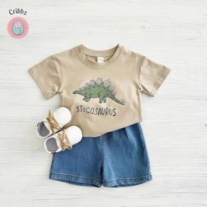 Cartoon Dinosaur Summer Outfit for Babies