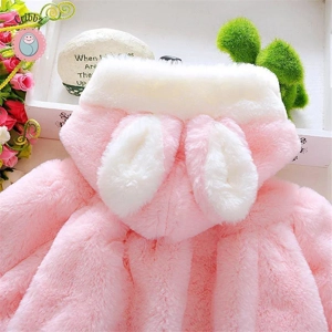 Cute Winter Rabbit Ear Jacket for Babies