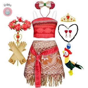 Moana Princess Dress Costume Set