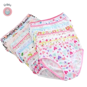 Girls Cotton Cartoon Panties 1-3 Years