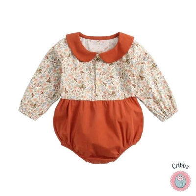 Cute Baby Girls Long Sleeve Bodysuit title=