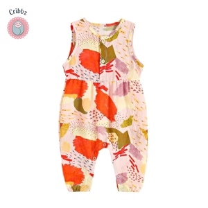 Newborn Girls Floral Romper Jumpsuit