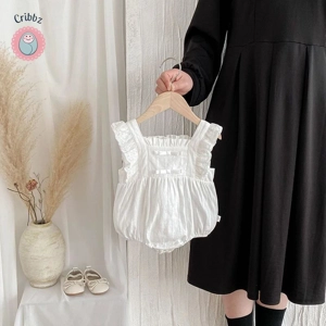 Cute Baby Girls Lace Bodysuit Jumpsuit