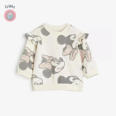 Disney Cartoon Baby Girls Hooded Sweatshirt title=