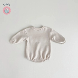 Baby Love Embroidered Cream Romper Jumpsuit