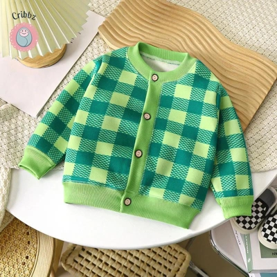 Cute Cherry Checkered Fur Padded Coat title=