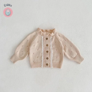 Ruffle Collar Baby Girl Knitwear