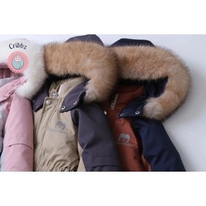 Warm Hooded Ski Jumpsuit for Children