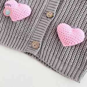 Sweet Heart Knitted Winter Sweater for Kids