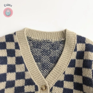 Plaid Sweater and Shorts Set for Kids