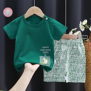 Kids Cartoon T-Shirt and Shorts Set