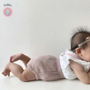 Summer Knit Baby Overall Bodysuit