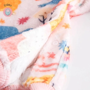 Warm Flannel Baby Jumpsuit for Winter