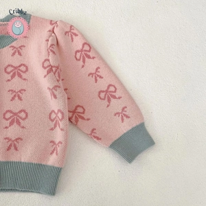 Autumn Knitted Bodysuit for Baby Girls