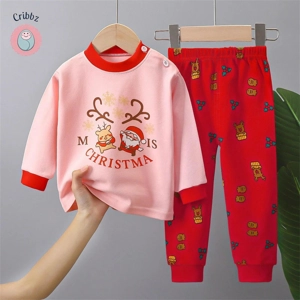 Cozy Christmas Pajamas Set for Toddlers