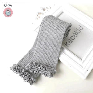 Kids Cotton Lace Leggings for Girls