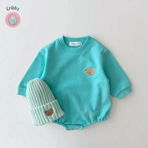 Korea Cotton Bear Baby Romper Outfit