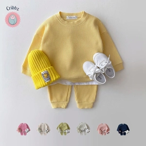 Waffle Cotton Baby Boy Outfit