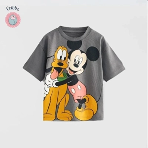Mickey Cartoon Crewneck T Shirt