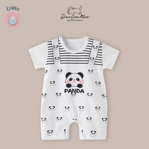 Cartoon Print Baby Boys Summer Romper