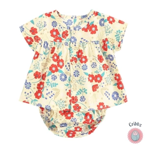 Cotton Baby Girls Summer Clothing Set